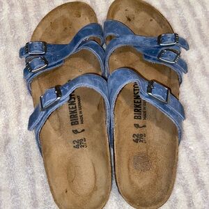 Birkenstock Franca Dusty Blue Oiled Leather Regular
